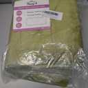 Flamingo P Memory Foam Bath Mat Non Slip Super Absorbent Shower Rug for Bathroom,24x17,Olive (Olive Wavy Line)