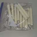 11pcs 6.5 Inch Ivory Flameless Taper Candles LED Candle Sticks Battery Operated Flickering LED Candlestick Window Plastic Candle for Wedding Halloween Christmas Decor(No Battery