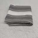 NATUS WEAVER Stripe Decorative Throw Pillow Cases Cushion Covers Faux Linen Textured for Sofa Bedroom Car 16 x 16 Inch 40 x 40 cm 2 Pieces