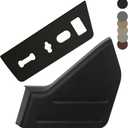 Power Seat Control Switch Housing Bezel & Seat Panel Trim | Compatible with 2009-2014 Ford F150,2010-2014 Lincoln Mark LT Truck Replacement | Front Driver Side Recliner Switch Panel (Black)