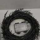 9FT 72 LED Willow Vine Twig Decorations Black Halloween Garland with Orange & Purple Light, 8 Modes Battery Operated Halloween Lights Indoor for Mantle Fireplack Table Home Office Room Party Decor