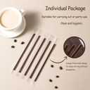Coffee Stirrers Sticks Individually Wrapped 6.7in / 400pcs, Disposable Coffee Straw Stirring Rod, Coffee Straw, Disposable Plastic Drink Stirrer Sticks Three-hole Coffee Straws