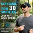 TOP-EX XL/XXL Mens Breathable Baseball Cap for Workouts, Running - Water Activated Cooling Fabric - Unstructured (White)