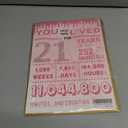 2 x IDU 21st Birthday Card for Her,21st Birthday Decorations & Gifts for Her,21 Year Old Birthday Gifts Card for Women Female Daughter Girls Family Friends