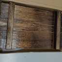 Wood Serving Tray with Handles,Farmhouse Wooden Tray for Ottoman,Decorative Serving Trays Platter for Breakfast in Bed,Lunch,Dinner,Appetizers,Patio, Coffee Table, BBQ,Party,Lap &Couch(16 Inches)