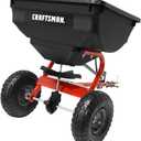 CRAFTSMAN Universal Tow Behind Broadcast Spreader for Seed, Fertilizer, and Ice Melt, 85 lb Capacity with Direct Rod Flow Control