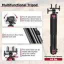 Trakiom Clamping Tripod Rest with Sturdy Aluminum Frame, Lightweight, Provides Stability, Adjustable Legs, and Hands-Free Operation for Outdoors