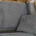 Modern 2-Cushion Upholstered Sofa – Minimalist Dark Grey Fabric Couch with Accent 2 Pillows – Ergonomic Low-Profile Loveseat for Living Room, Apartment & Small Spaces, Measures 78" W x 35" D x 32" H with a spacious 66" wide 