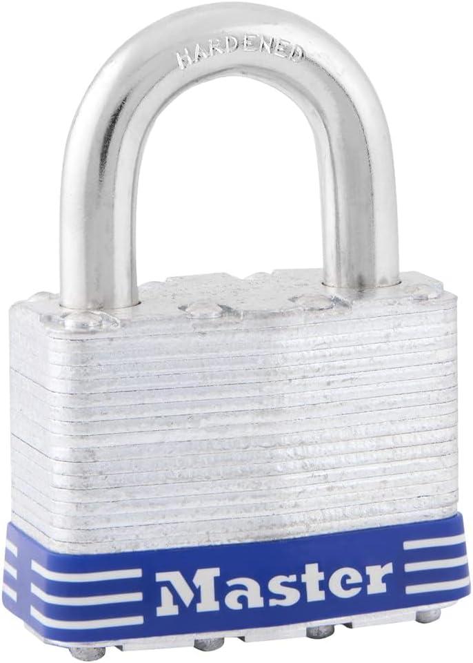 Master Lock 5D Outdoor Padlock with Key, 1 Pack, Silver