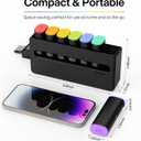 Weekly Pill Organizer 2 Times a Day - Am Pm Pill Box 7 Day, Large Twice Medicine Pill Case for Daily Medication, Vitamins, Fish Oils, Supplements Portable Week Pill Holder Container, Opaque Black