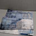 Set of 2 Blue and Grey Art Artwork Contemporary Decorative Gray Home Decorative Throw Pillows Covers Cushion Cover for Bedroom Sofa Living Room 18X18 Inches