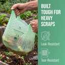 2 x 50 Home Compostable Trash Bags 1.6 Gallon Easy Tie Handles
