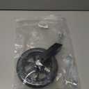 Wheelchair Accessories Caster Assembly with Aluminum Front Fork, Installing 6 Inch Solid Caster. Fit for Front Wheel Installation of Most Manual Wheelchairs and Children's Wheelchairs (Black 1 Ea)