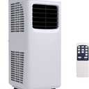 8000 BTU Portable Air Conditioner, 3-in-1 Air Cooler w/Built-in Dehumidifier, Fan Mode, Sleep Mode, Remote Control& LED Display, Rooms Up to 230+ Sq. ft, for Home Office (White and Black)