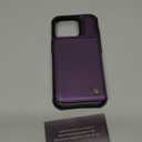 Vinich for iPhone 16 Pro 6.3" Wallet Case with Card Holder, RFID Blocking Credit Slots Kickstand Shockproof Phone Cover for Women Men, Purple