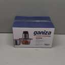 GANIZA Food Processors, Electric Food Chopper with Meat Grinder & Vegetable Chopper - 2 Bowls (8 Cup+8 Cup) with Powerful 450W Copper Motor - Includes 2 Sets of Bi-Level Blades for Fruits/Meat/Nuts (Black)