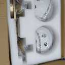 Champagne Bronze Mid-Century 3-Light Globe Bathroom Vanity Light