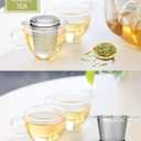 3 x LHS Loose Leaf Tea Infuser, Tea Filter, Stainless Steel Infuser Basket, Extra Fine Mesh Tea Strainer for Loose Tea, Perfect Size Double Handles, Tea Infuser with Lid Fits Most Tea Pots, Mugs, Cups