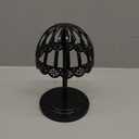 Adjustable Height Portable Wig Holder - Black Wig Head Stand Display Stand