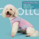 cyeollo 2 Pack Dog Shirts for Small Dogs Sun Protection Tie Dye T Shirt Stretchy Tank Top Vest Breathable Summer Dog Clothes, L
