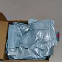 TONIFUL Happy Birthday Banner, Cursive Balloons, Light Blue Mylar Foil Birthday Decorations for Kids and Adults