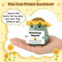 2 x Agantree art Valentines Day Decor Gifts for Lovers Boyfriend, Girlfriend, Men's Valentines Gifts Women Men for Couples, Wife, Husband, Handmade Crochet Sunflower Potato