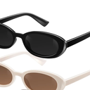 miyya Old Money Polarized Oval Sunglasses – 2025 Edition, UV400 Protection, Feather-Light Fit & Trendy Colors