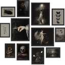 97 Decor Dark Academia Decor - Victorian Gothic Wall Art Prints, Dark Moody Aesthetic Pictures, Creepy Goth Posters Vintage Gothic Painting for Home Bedroom Decorations (8x10 Unframed)