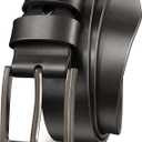 2 x Mens Dress Belt,Genuine Casual Leather Belts for Men 1.5" Width