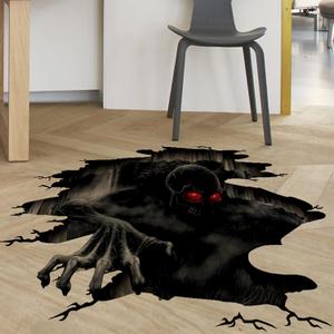 3D Wall Stickers, Removable Wall Decals, Scary Wall Decor - Halloween Window Clings - 15