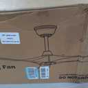 60 Inch Solid Wood Ceiling Fan No Light, Outdoor Ceiling Fan Without Light