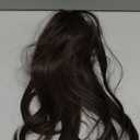 Clip in Ponytail Extension Dark Brown 18 Inch Pony Tails Hair Extensions for Women Long Straight Curly Tail Ponytail Hair piece Synthetic Fake Versatile Pony