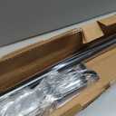 Ivilon Drapery Window Curtain Rod - End Cap Style Design 1 Inch Pole. 48 to 86 Inch Color Black