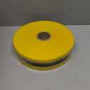 Woven Barricade Safety Tape - 2 in x 200 ft - Striped Webbed Polypropylene UV Resistant (Yellow)