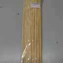 Natural Bamboo Smores Sticks 100 Pack, 17.5" Long Thickened Disposable Skewers for Marshmallow, Campfire, Fire Pit, BBQ & Parties, Food Grade Roasting Sticks for Outdoor Events