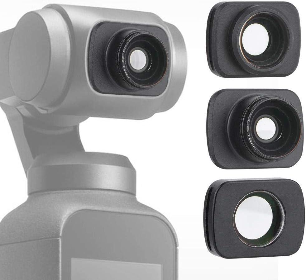 3Pcs Filter Set for Osmo, Micro-Wide Angle / 10X Macro/Fisheye Lens Filter Kit Set for OSMO Pocket Camera