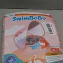 Free Swimming Baby Inflatable Baby Swim Float with Sun Canopy Size Improved Infant Pool Floaties Swimming Pool Toys for The Age of 3-36 Months