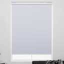 Cordless Roller Shades 100% Blackout Blinds for Windows and Doors, Pull Down Room Darkening Window Shades, Easy to Install for Home and Office, White, Fixed 75 Inches High, 33 Inches Width