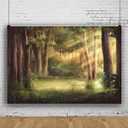 8x6ft Spring Forest Backdrop Trees Sunlight Green Grassland Photography Background Forest Natural Scenery Kids Birthday Party Decor Baby Shower Banner Newborn Baby Pictures Photo Booth Props