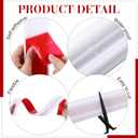 32.8ft x 2.36 Inch Flexible Peel and Stick Molding Trim for Wall, Baseboard, Backsplash, Tile Edge, Chair Rail, Mirror-self Adhesive Trim for Bathroom Wall Door Floor Corner Window, White