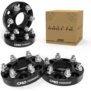 Customadeonly 6x135 Wheel Spacers for F150 2015-2025,Black (1 Inch Thick) Hubcentric True Forged for Expedition,Navigator 2015-2025 with M14x1.5 Studs(4pcs 87.1mm Hub Bore)