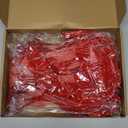 Soulchen 12 Pcs 20 Inches Christmas Garland Ties with Large Velvet Bows Reusable Holiday Wreath Twist Tie Bows for Banister Christmas Tree Indoor Outdoor Party Decorations(Red)