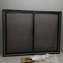 NicBex Modern Fireplace Doors - 40" x 30.5" Iron Fireplace Screen with 2 Hinged Doors, Black+gold