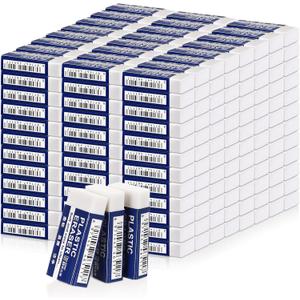 Yeaqee 300 Pcs White Pencil Erasers Bulk Soft Art Erasers School Pencil Erasers for Drawing Kids Student Artist Office Home Writing 1.57 x 0.71 x 0.31 Inch