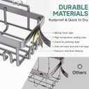 Veken 6-Pack Rustproof & Waterproof Shower Caddy, Adhesive Shelves Rack, Large Capacity Bathroom, College Dorm & Apartment Organizers, No-Drill Wall Mount Living Room & Bedroom Decor, Light Grey