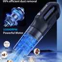 Handheld Vacuum Cordless 1.1 Pounds Car Vac 10000PA Hand Held Vacuums 4-in-1 Hand Vac Cordless Rechargeable HEPA Filter Large Capacity Dust Cup for Car Office Home Pets Hair (Gray)
