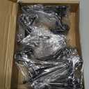 Chumia 20 Pack Iron Easel Stand Plate Holder Display Stand Picture Frame Stand Photo Holder Stand Painting Books and Arts Display Stand, 4 Inch