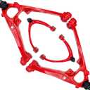 Front Lower & Upper Control Arms for Chevy Silverado 1500 GMC Sierra 1500 Suburban 1500 Yukon XL 1500 Avalanche Yukon Tahoe EXT, Front End Control Arms Suspension Kit with Assembly Replacement (4pc)