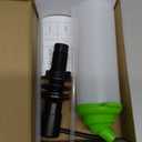 Built in Soap Dispenser for Kitchen Sink, Matte Black Stainless Steel Countertop Pump Head, Dish Soap Hand Lotion Dispenser with Refillable 17OZ Bottle