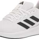 adidas Women's Run Falcon 3.0 Sneaker, White/ Black/ Black, 9.5